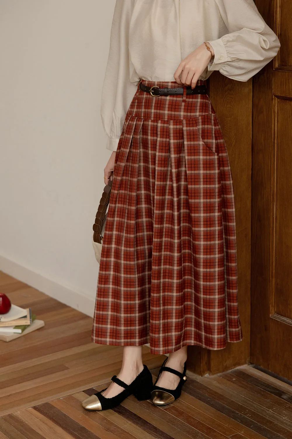 A Line Maxi Skirt for Women