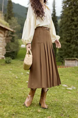 A Line Maxi Skirt for Women