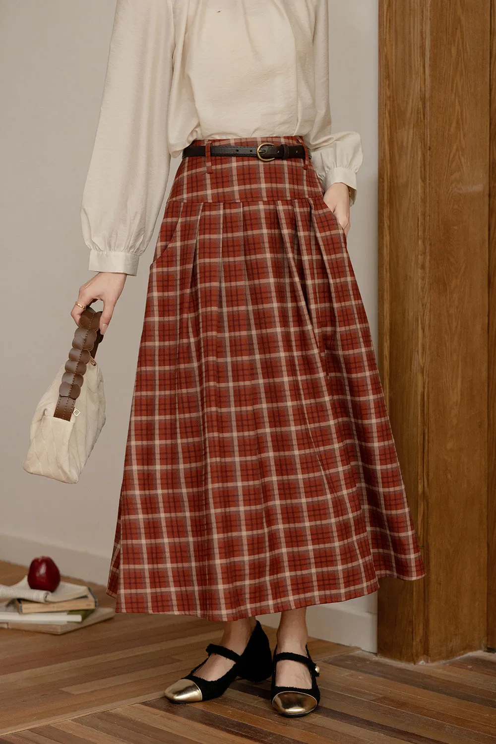 A Line Maxi Skirt for Women