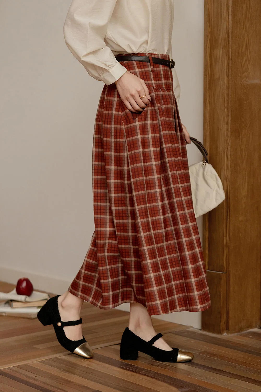 A Line Maxi Skirt for Women