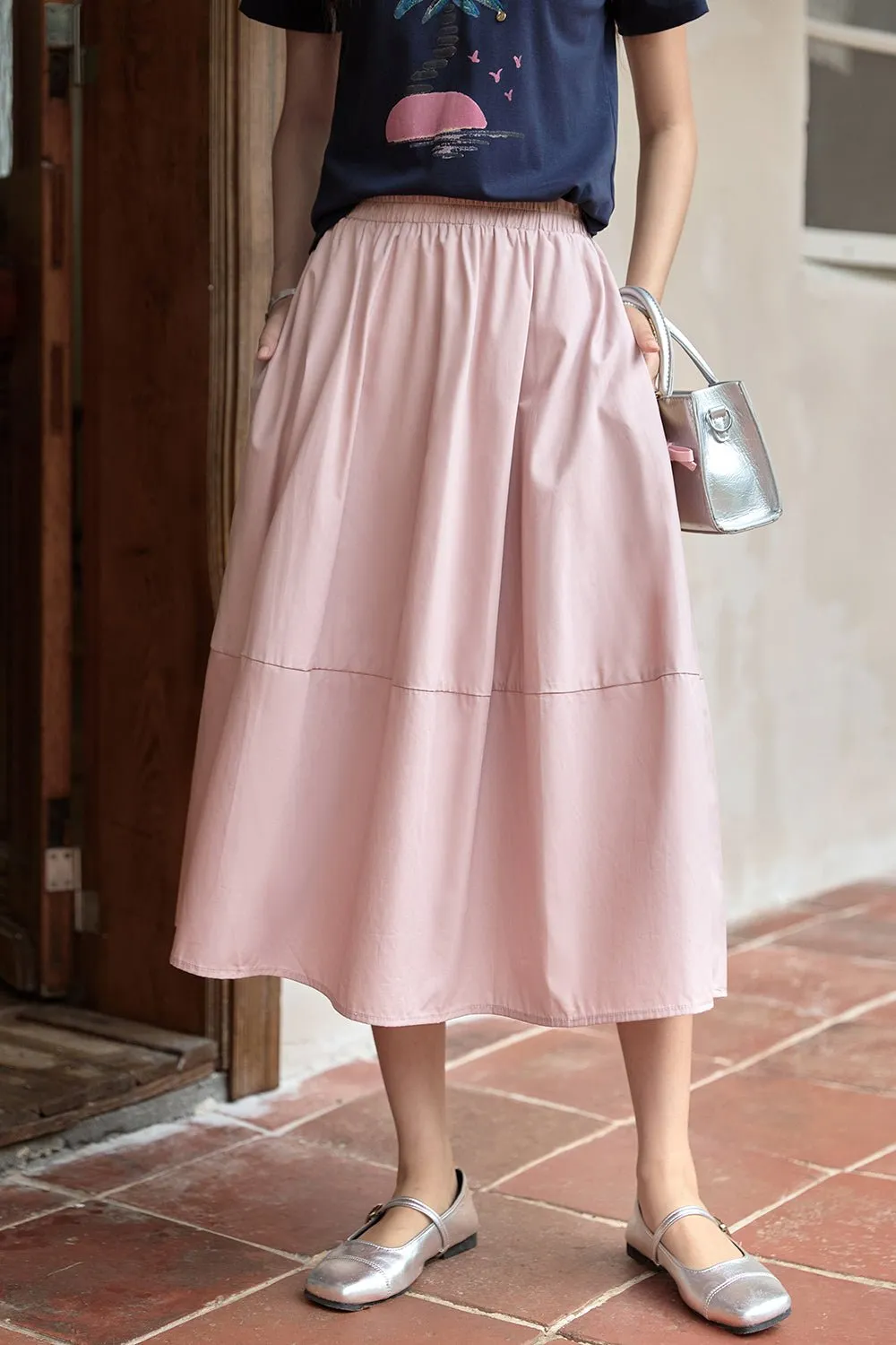 A Line Maxi Skirt for Women