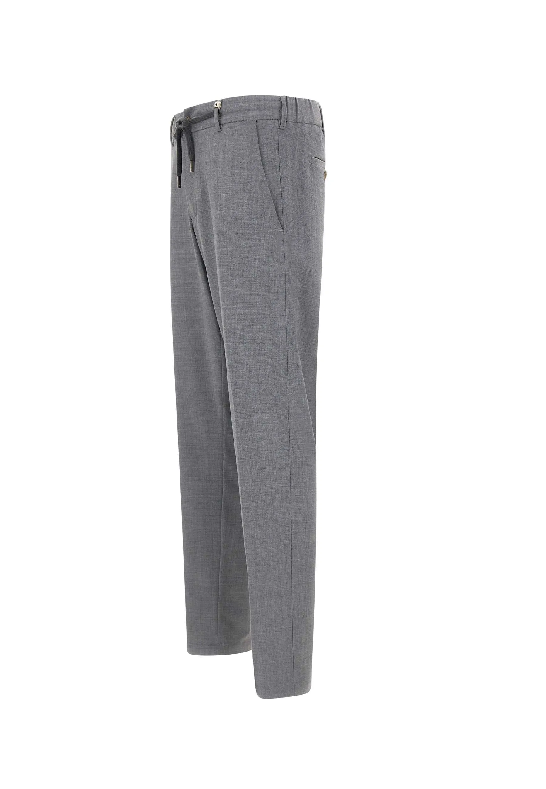 Apollo Light Grey Wool Trousers