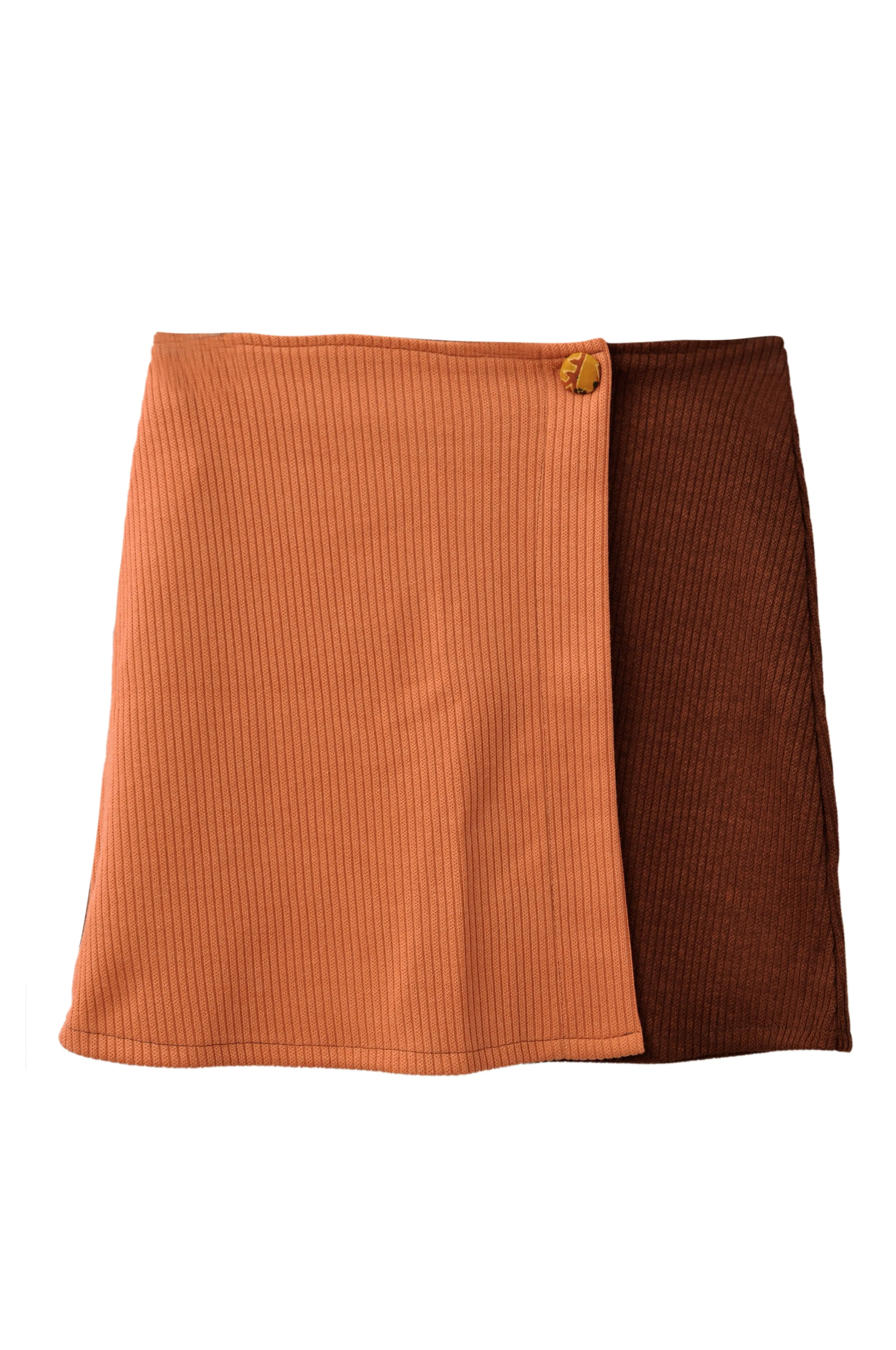 Better days Mini Rosey Brown Skirt