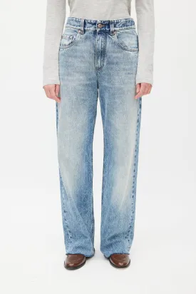 Blue Wide Leg Jeans