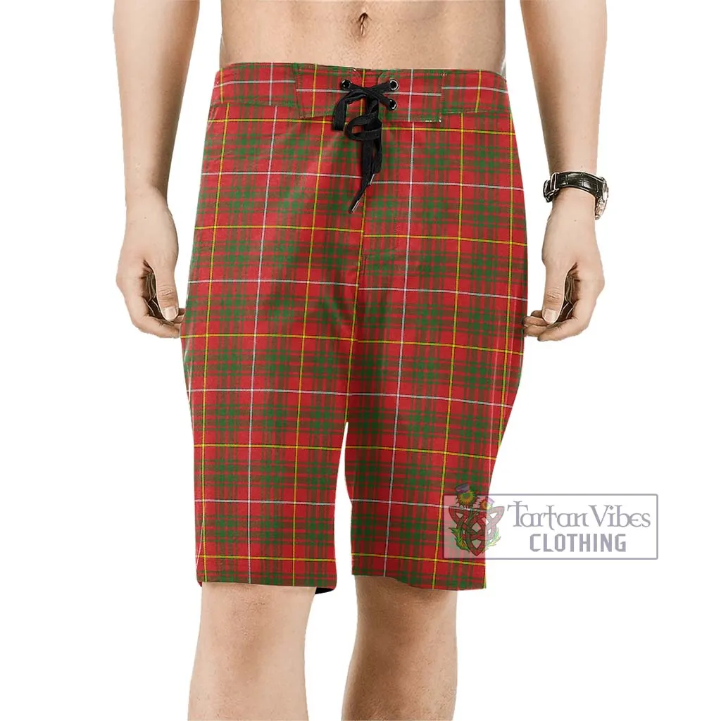 Bruce County Canada Tartan Men's Board Shorts