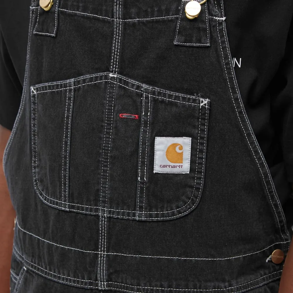 Carhartt WIP Denim Overalls, Black