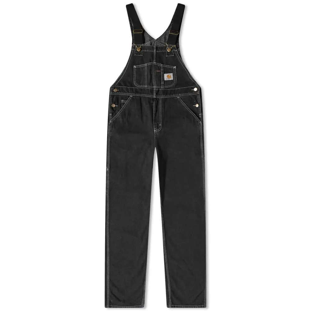 Carhartt WIP Denim Overalls, Black