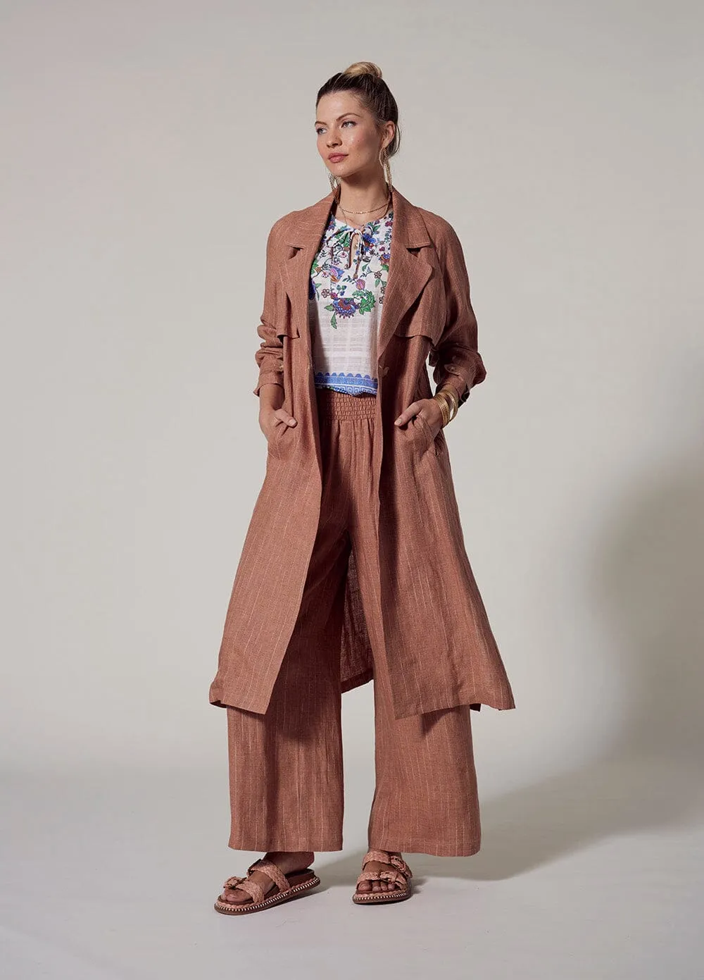 Chianti Trench Coat - Caramel