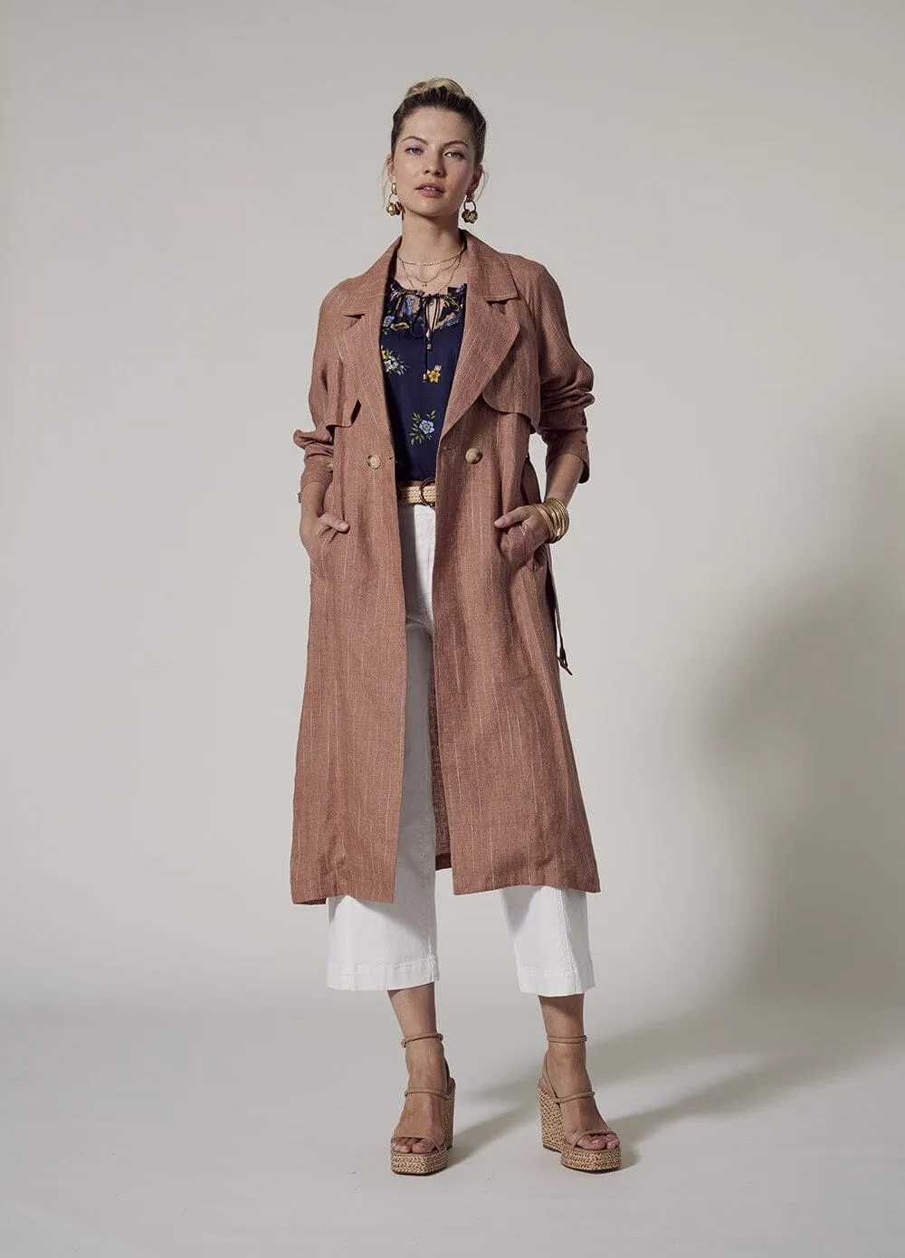 Chianti Trench Coat - Caramel