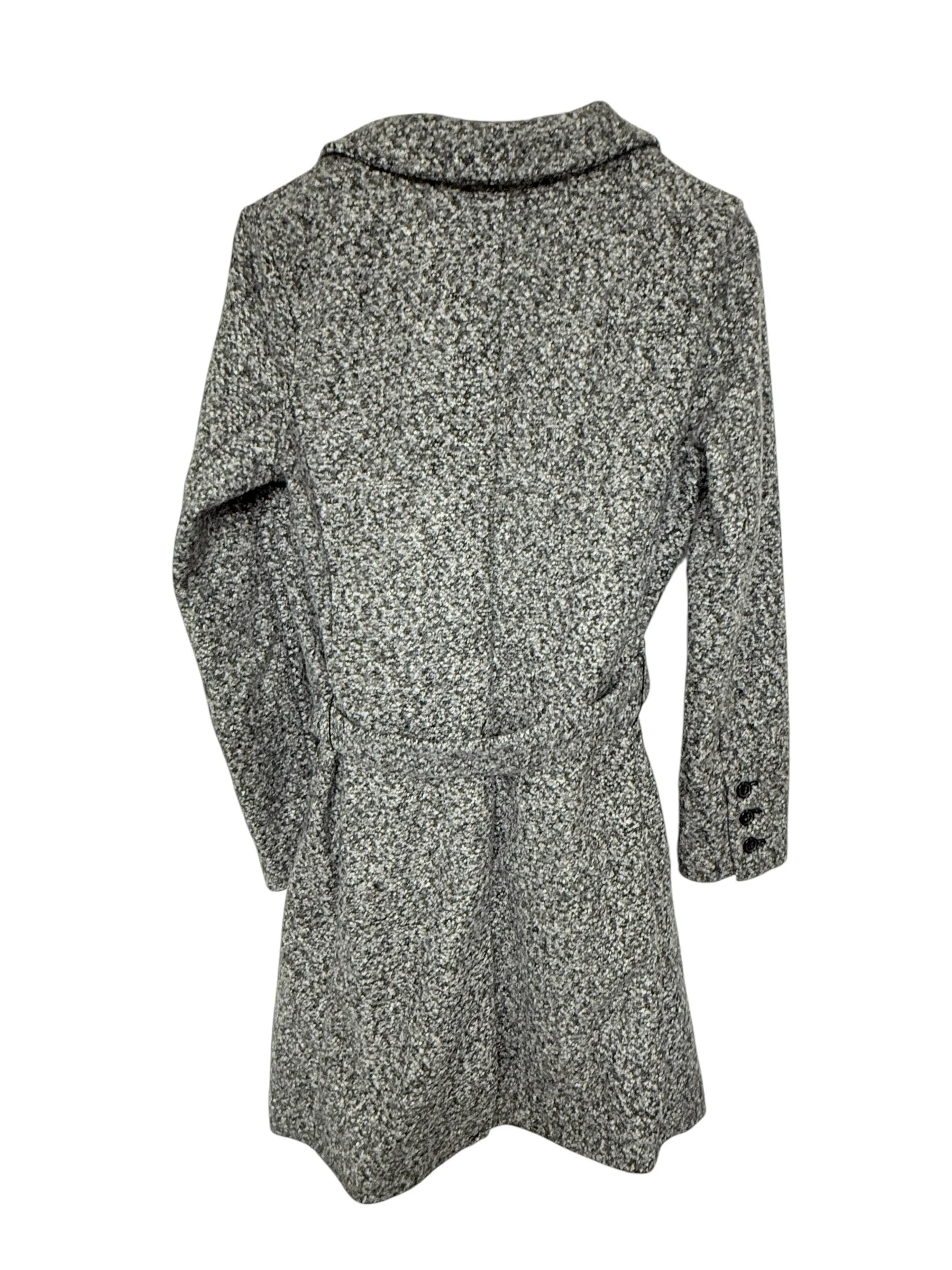 Coat Trench Coat By Simply Vera In Grey, Size: M