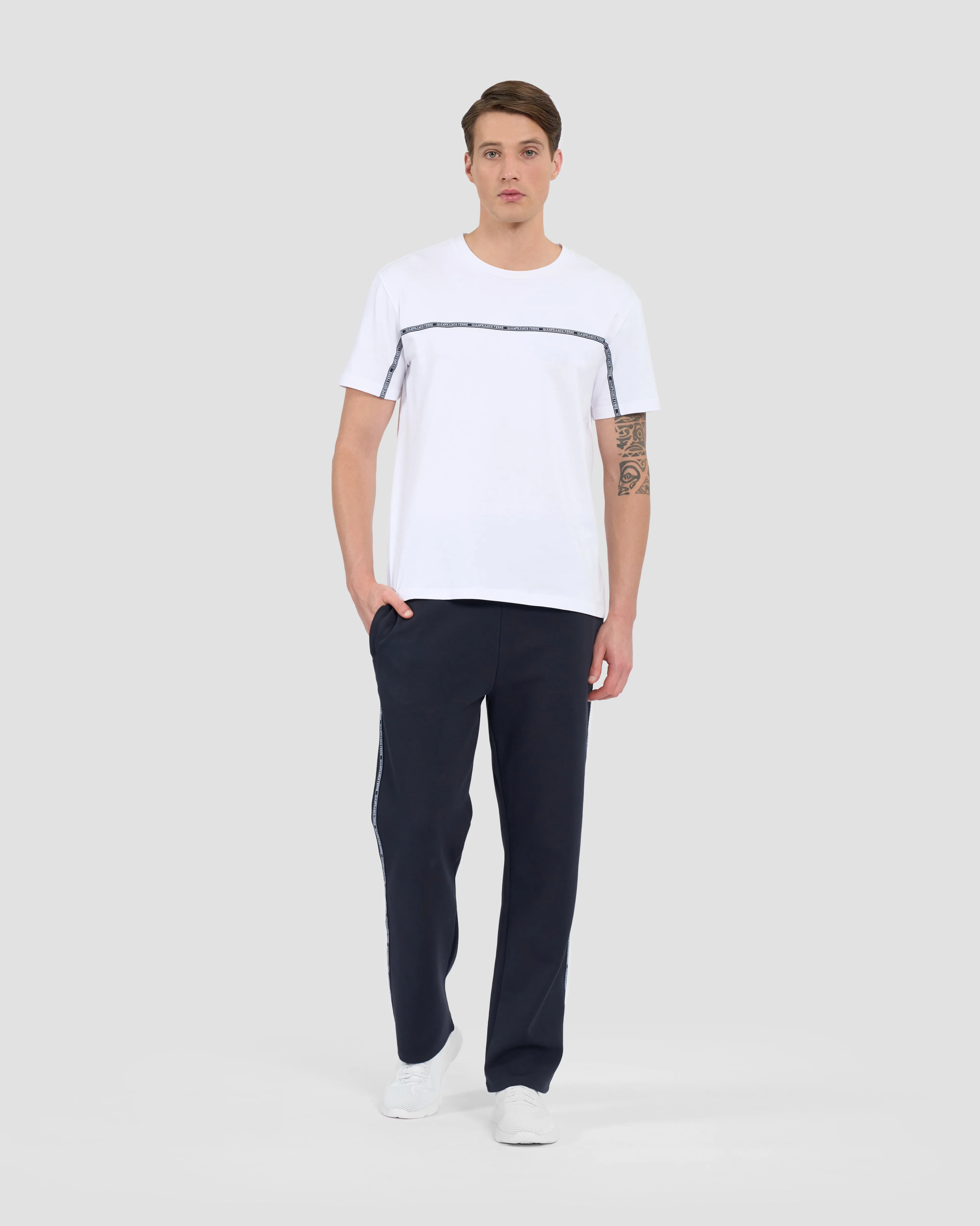 Contrast Brand Taped T-Shirt