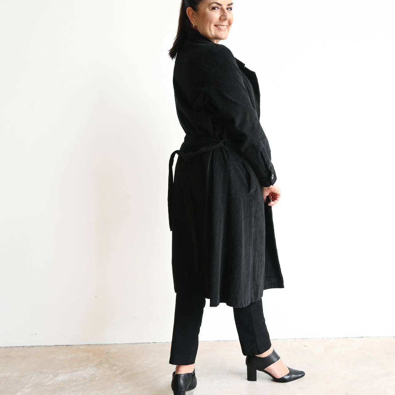 Corduroy Trench Coat by Orientique Australia - 22910