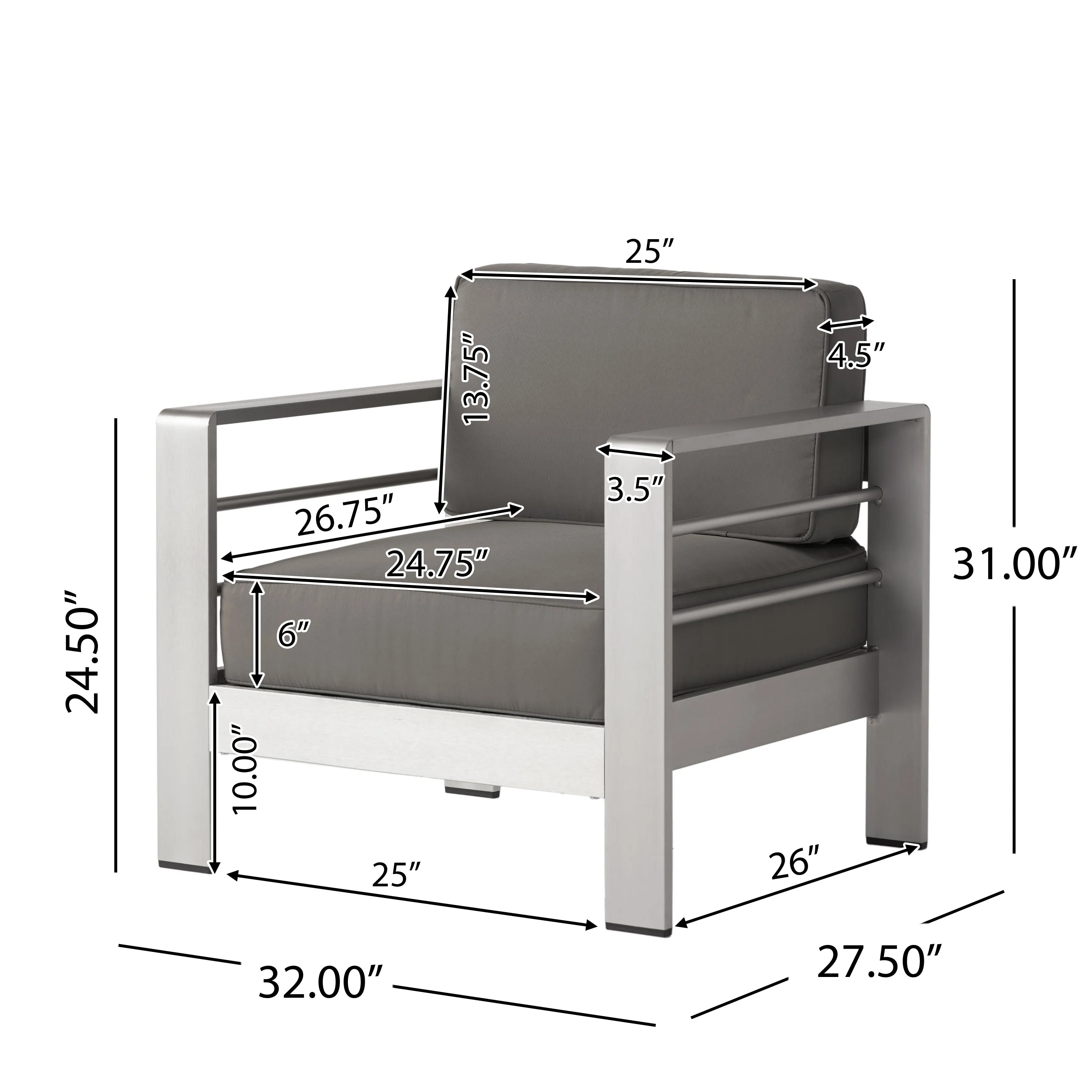 Crested Bay Outdoor Aluminum 3-piece Chat Set with 56-inch Rectangular Liquid Propane Fire Table