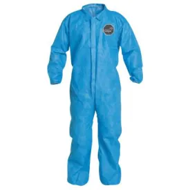 DuPont™ Proshield 10 Coveralls Blue with Elastic Wrists and Ankles, Blue, Large, PB125SB-LG