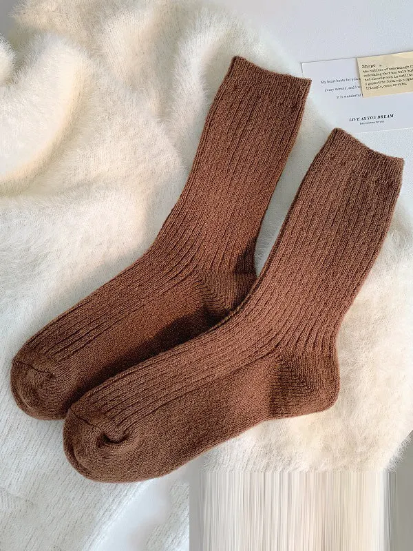 Elasticity Solid Color Socks