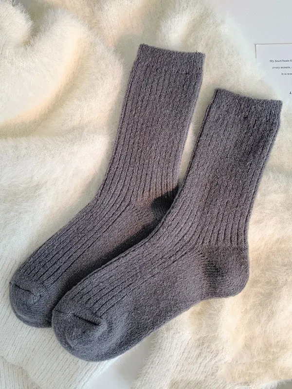 Elasticity Solid Color Socks