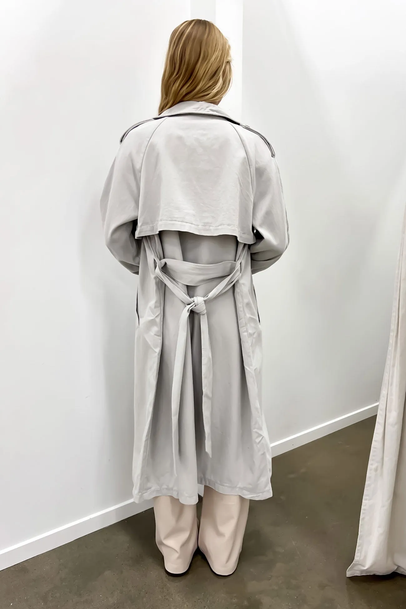 Eve Trench Coat Grey