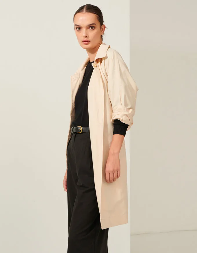 Focus Trench Coat Natural