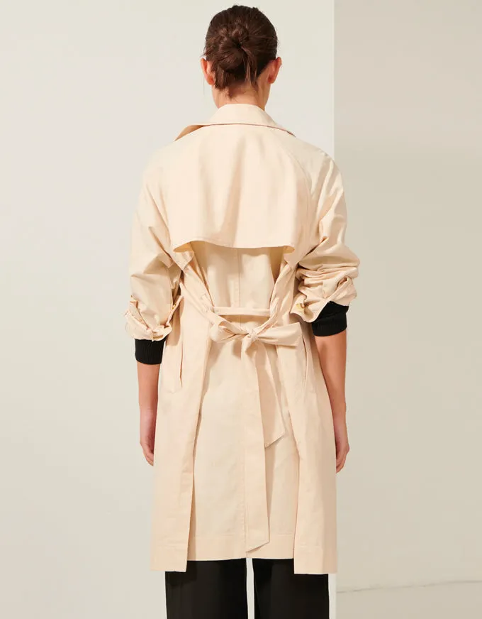 Focus Trench Coat Natural