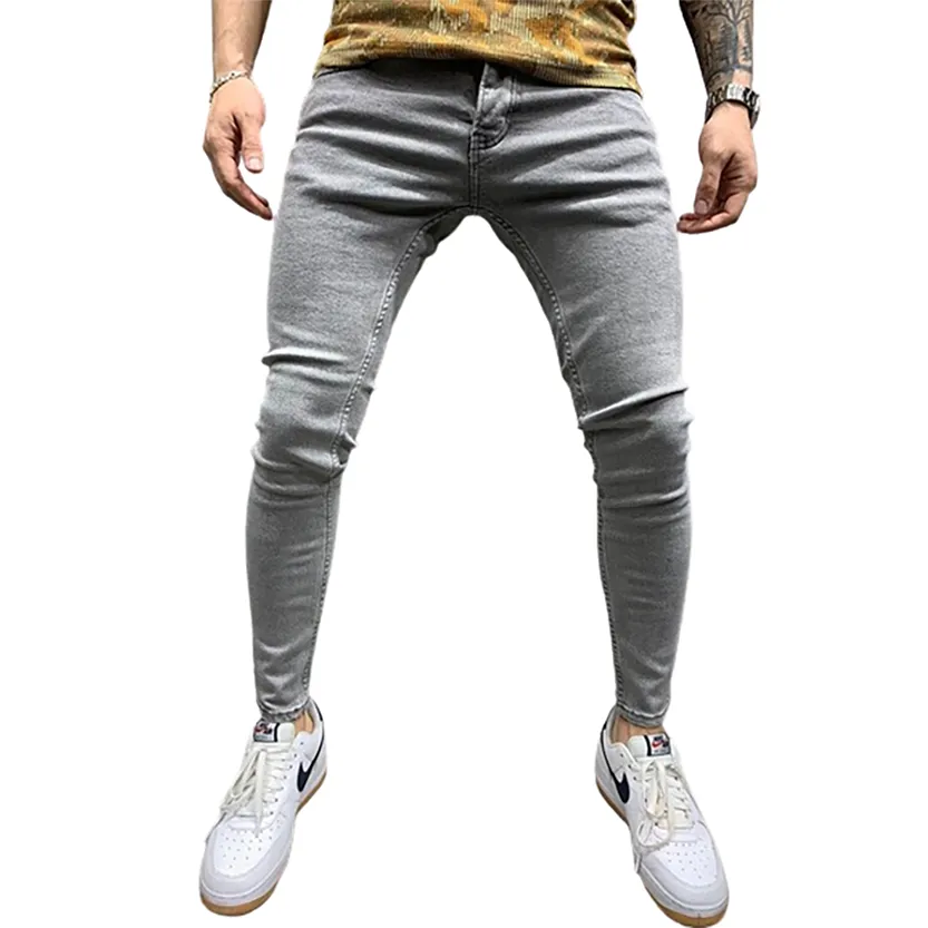 Funki Buys | Pants | Men's Stretch Skinny Jeans | Streetwear