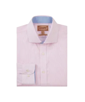 Greenwich Tailored Shirt - Pale Pink Stripe