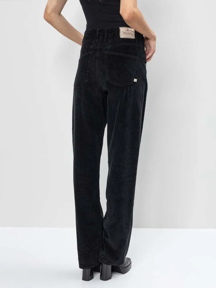 H Black Corduroy Trousers