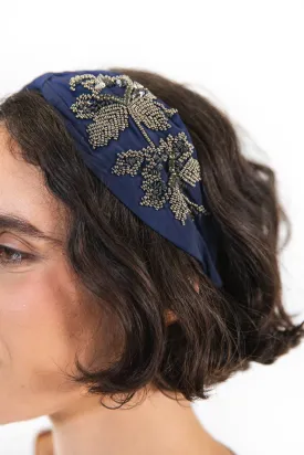 Hard Embroidered Headband | Hazel