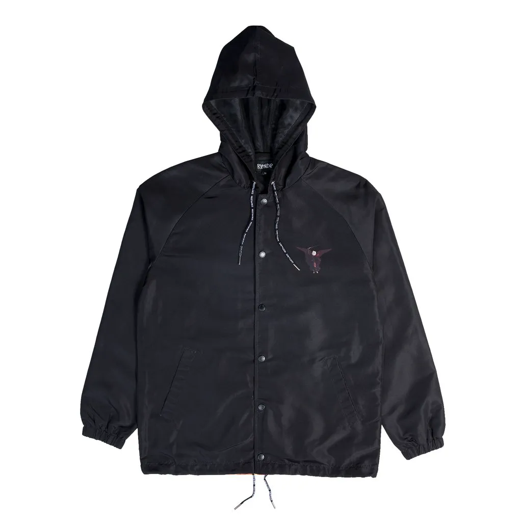 Hell Pit Hooded Coaches Jacket (Black)