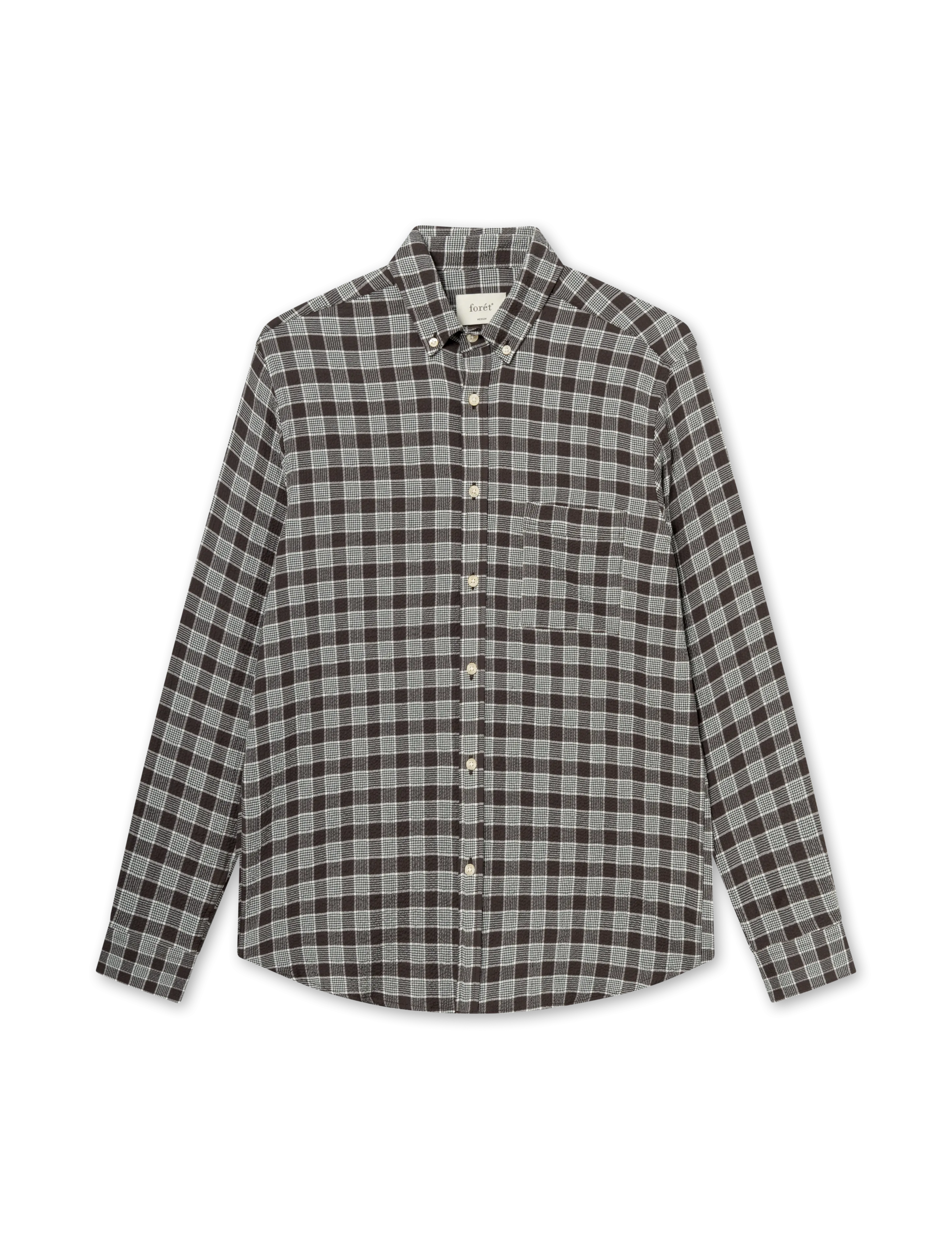 Hornet Seersucker Shirt | Brown Check