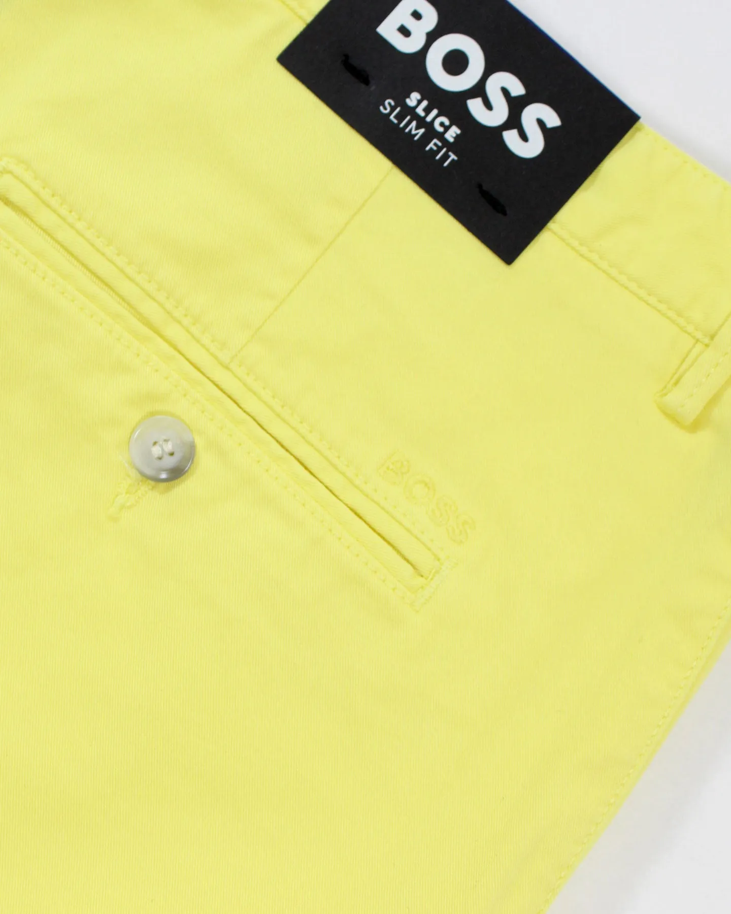 Hugo Boss Men Shorts Slim Fit Yellow EU 52/ 36 SALE