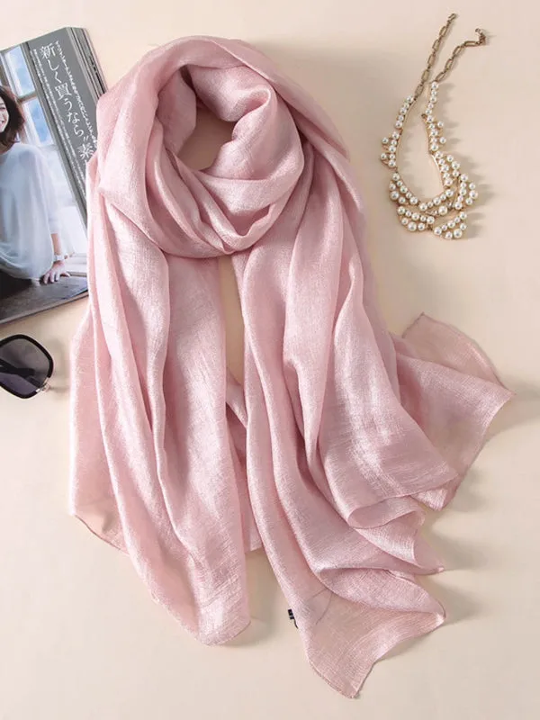 Keep Warm Solid Color Sun protection Wrap Scarf