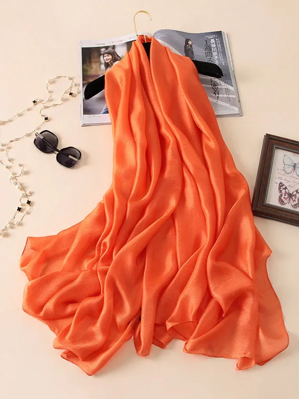 Keep Warm Solid Color Sun protection Wrap Scarf