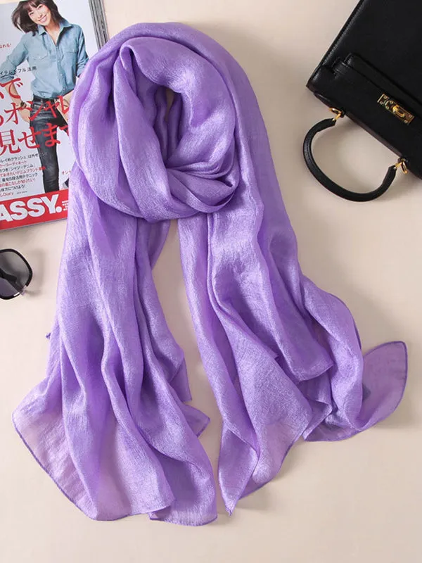 Keep Warm Solid Color Sun protection Wrap Scarf