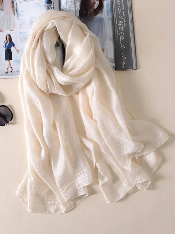 Keep Warm Solid Color Sun protection Wrap Scarf