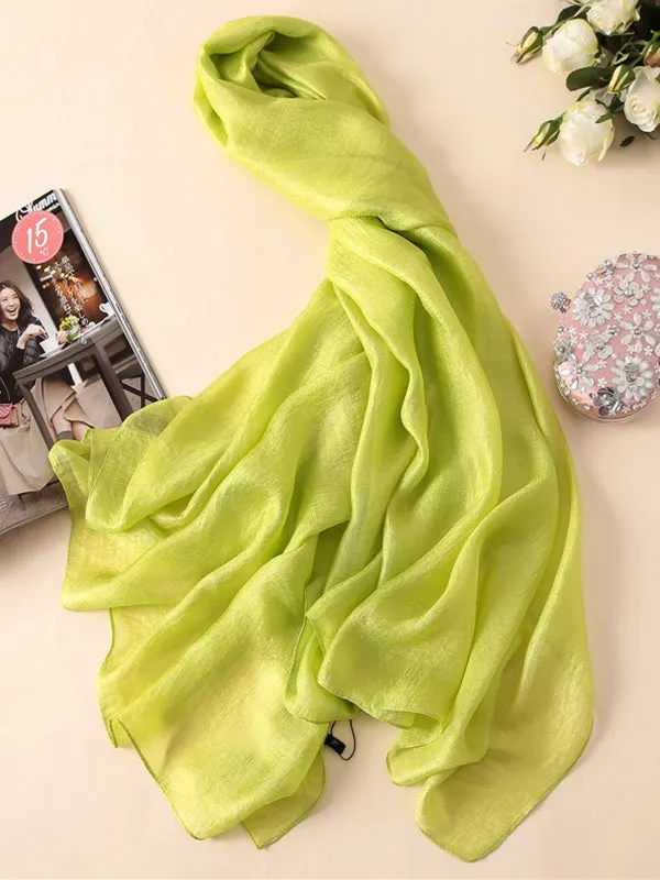 Keep Warm Solid Color Sun protection Wrap Scarf