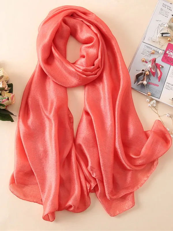 Keep Warm Solid Color Sun protection Wrap Scarf