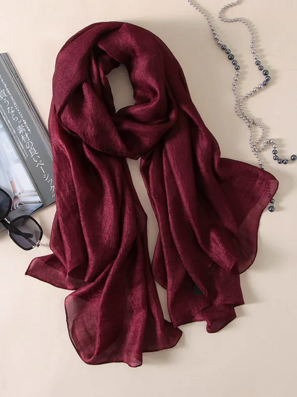 Keep Warm Solid Color Sun protection Wrap Scarf