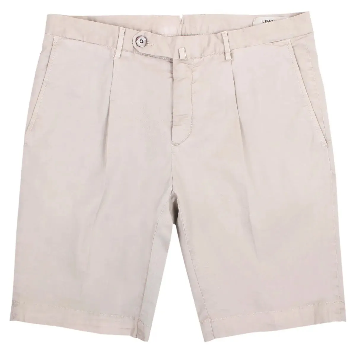 Khaki Cotton Stretch Chino Shorts