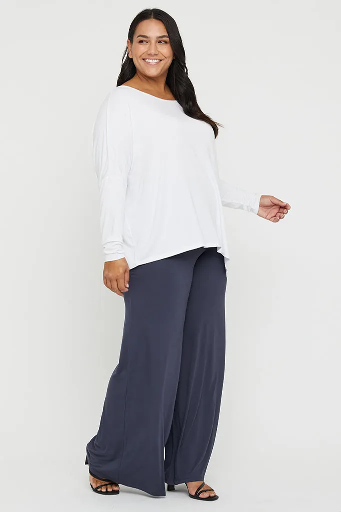 Luxe Wide Leg Pant - Storm