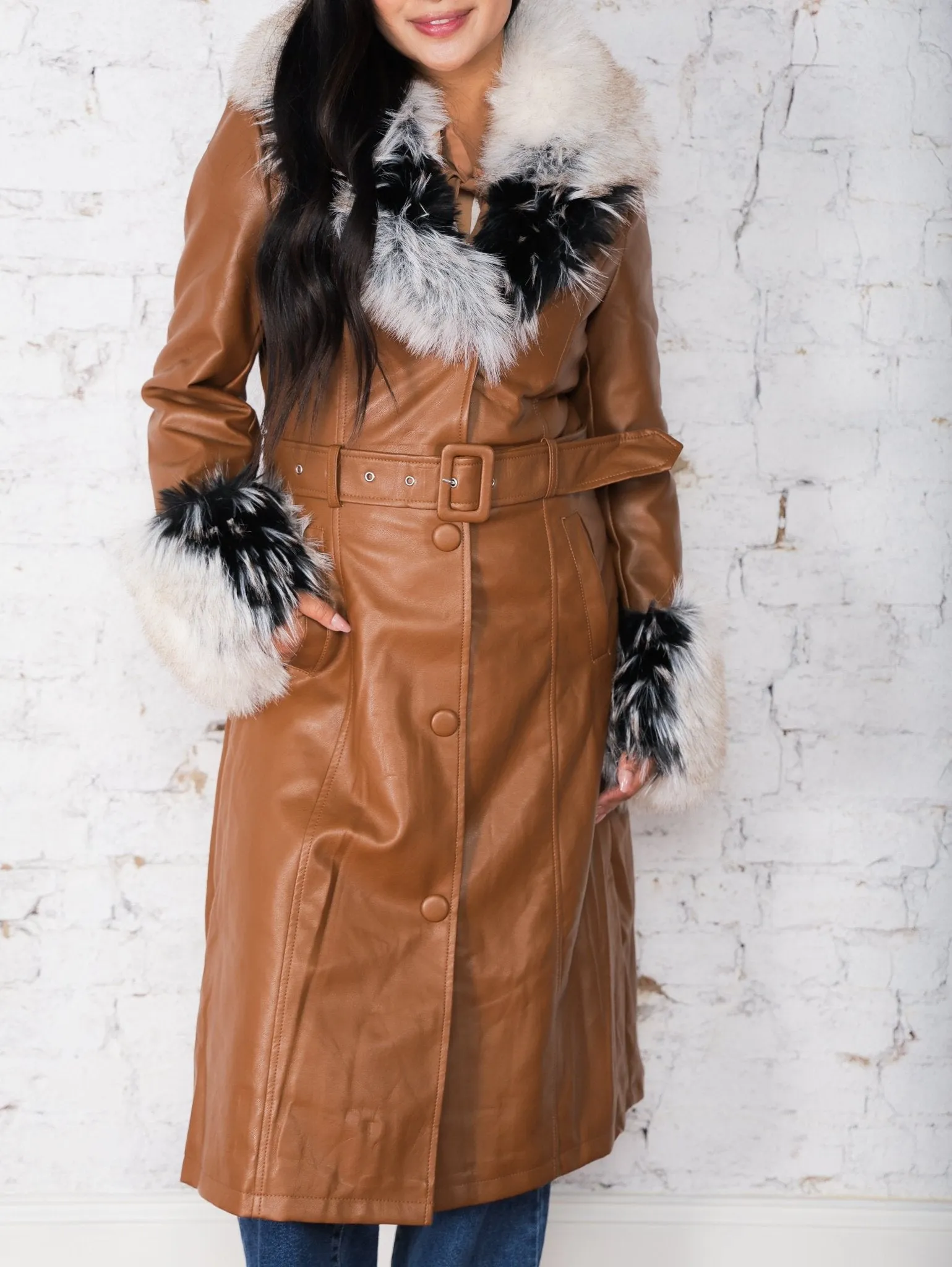 Marvelous Leather Trench