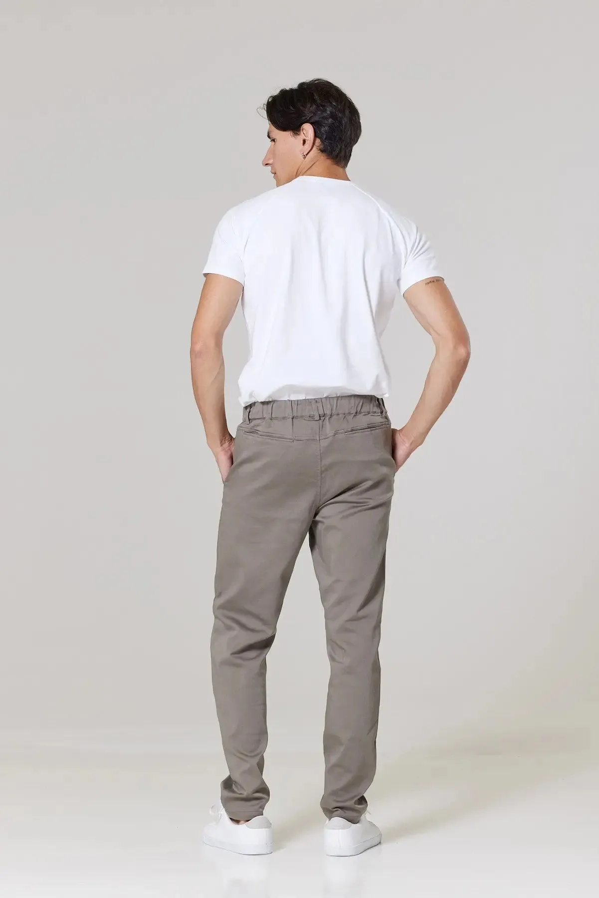 Newington Zip Joggers - Stone