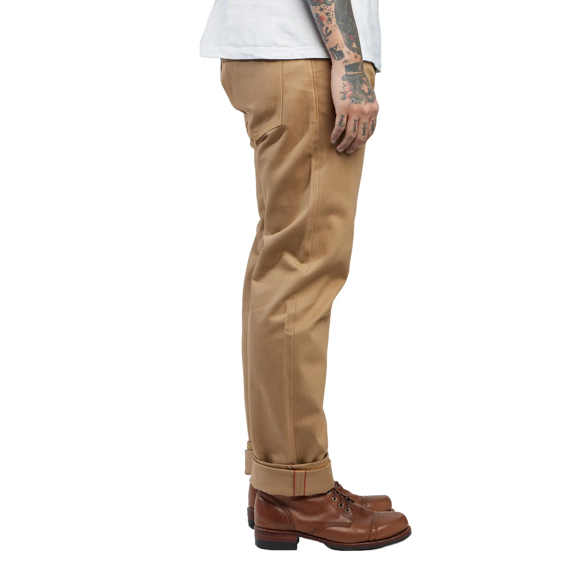 NST125 - KHAKI SLUB DENIM