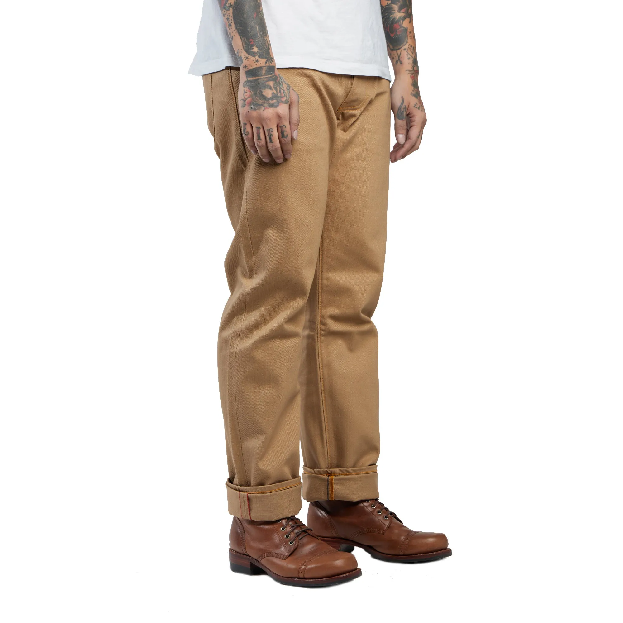 NST125 - KHAKI SLUB DENIM