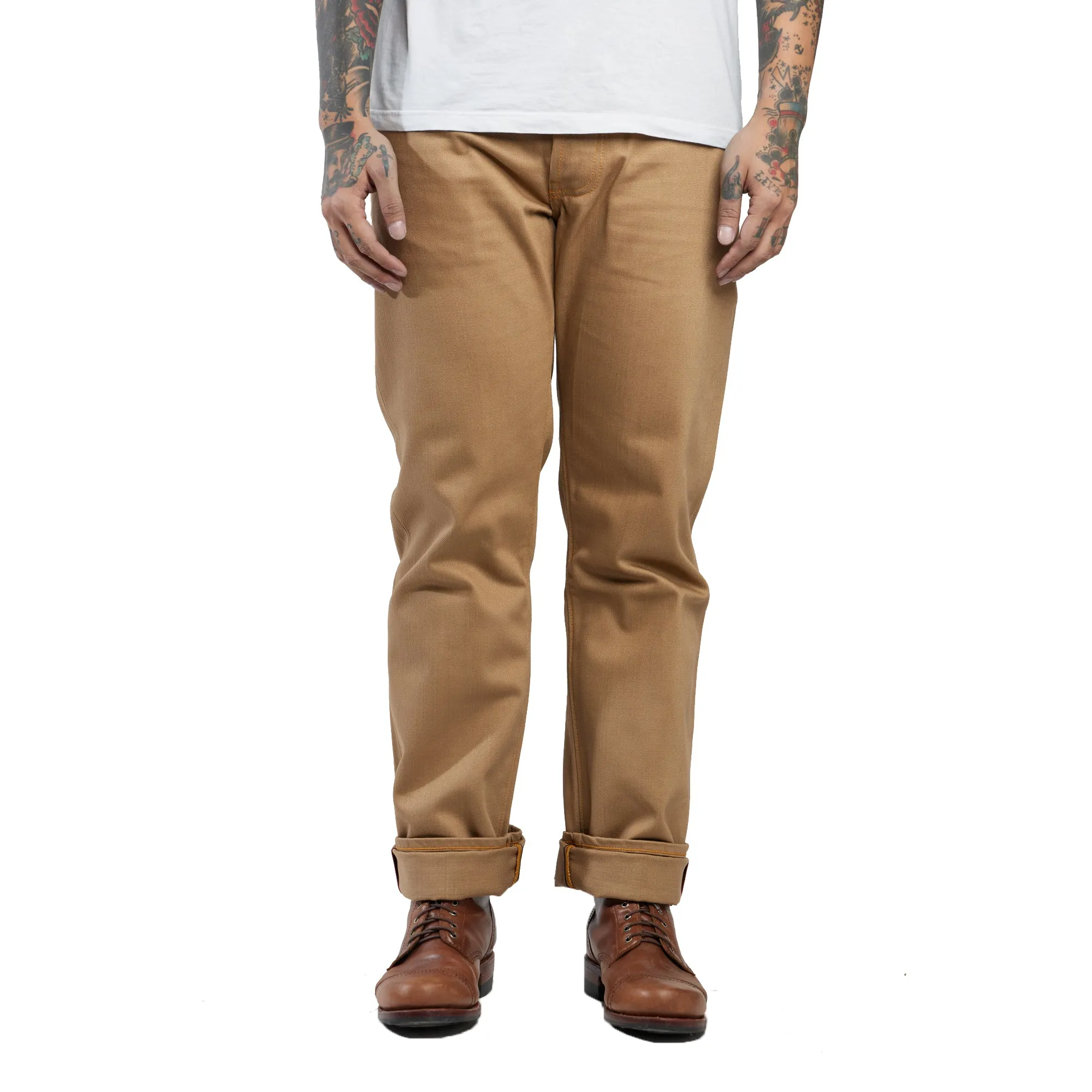 NST125 - KHAKI SLUB DENIM