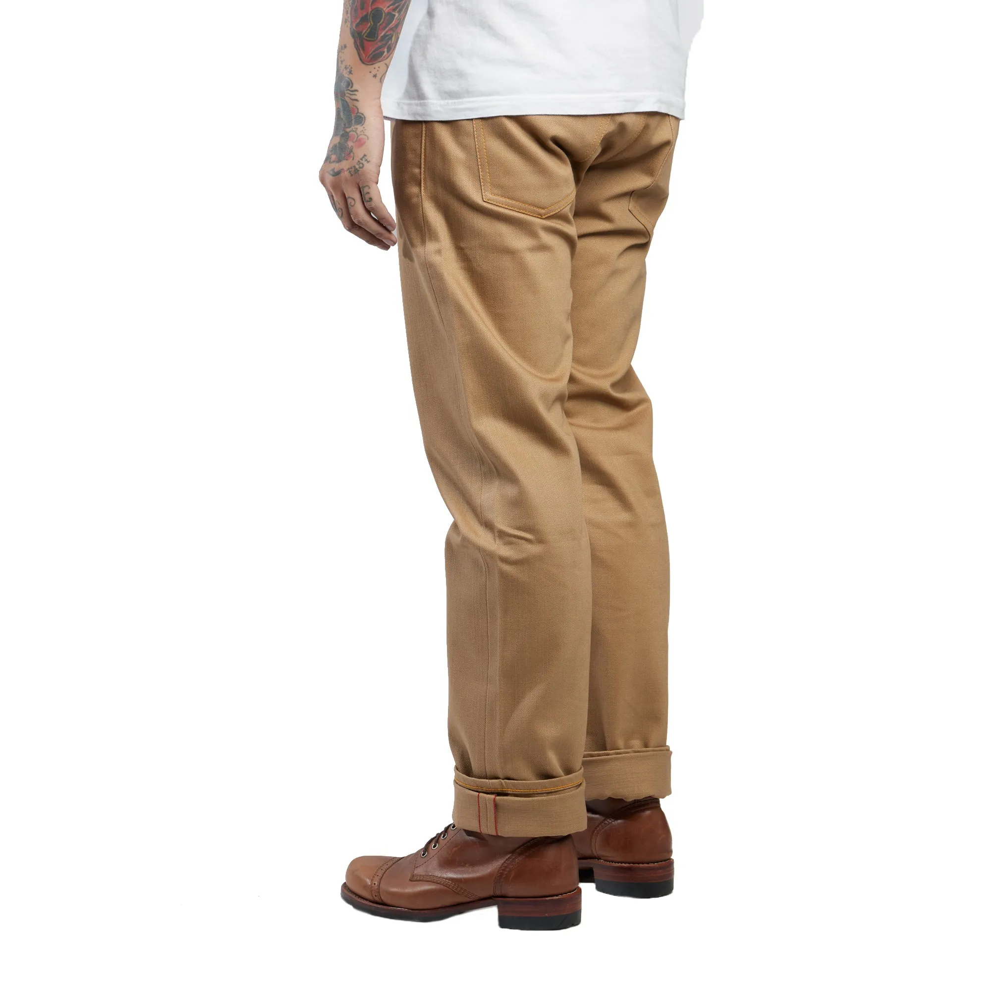 NST125 - KHAKI SLUB DENIM