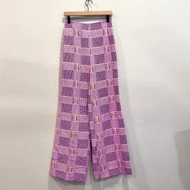 Plaid Wide Leg Pants