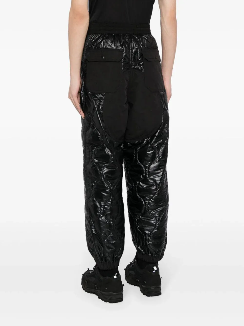 Quilted Straight-Leg Trousers