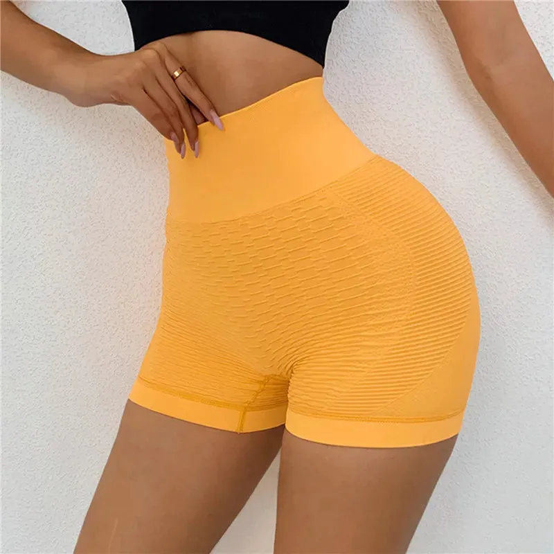 Seamless Yoga Shorts For Women Sexy Push Up Booty Workout Shorts Tights Fitness Sports Short Legging Gym Clothing Yoga Shorts