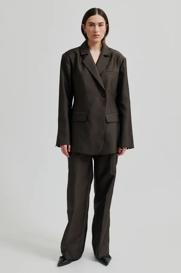 Second Female Elegance Suit Trousers - Mulch