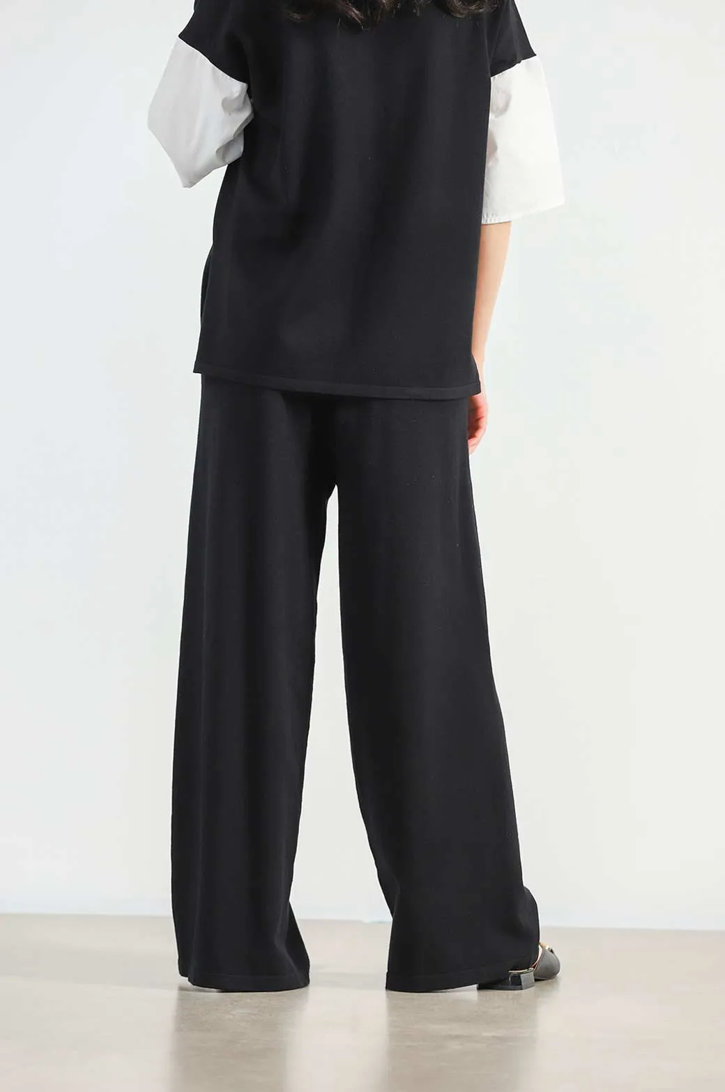 SOFT-KNIT STRAIGHT TROUSERS